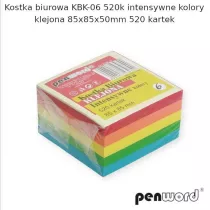 Penword Kostka biurowa mix 85x85x50mm 520 kartek