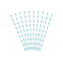 PartyDeco S�omki papierowe b��kitne 19.5cm 10 szt.