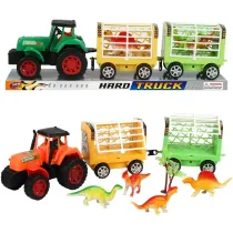 Traktor z przyczep� i dinozaurami Trifox