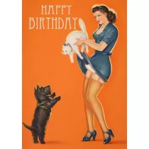 Madame Treacle Karnet B6 z kopert� Urodziny Kot i pies