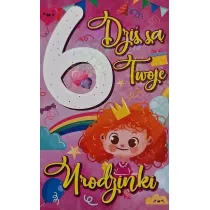 Yeku Karnet Urodziny 6 dziewczynka