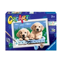 Malowanie po numerach CreArt - Szczeniaczki Ravensburger