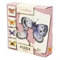 Puzzle 4 el. Motyle Mama Maluje