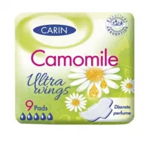 Carin Ultra Wings Camomile ultracienkie podpaski ze skrzydekami 9 szt.