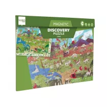 Puzzle magnetyczne i gra 2w1 Dinozaury Scratch