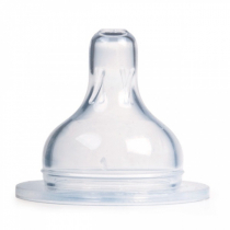 Canpol Babies Smoczek silikonowy średni do butelki szerokiej 6-12 m-cy EasyStart