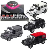 Suv terenowy metalowy nap�d pull-back MIX LeanToys
