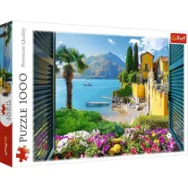 Puzzle 1000 el. Widok na jezioro Como Trefl