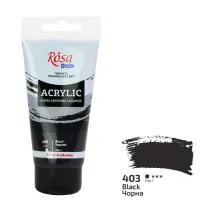 Rosa Farba akrylowa black 403 75ml