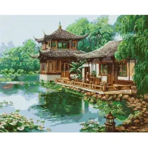 Ideyka Malowanie po numerach - Chi�ski dom 40x50cm