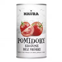 Naura Pomidory krojone bez skrki 400 g