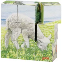Puzzle Ukadanka szecienne zwierzta wiejskie Goki