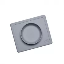 Ezpz Silikonowa miseczka z podkadk 2w1 Mini Bowl szara