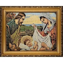 Obraz Haftowany �w. Rodzina 27,5x22cm