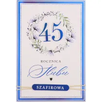 Karnet okazjonalny B6 z kopert� 45 Rocznica �lubu PAN DRAGON HM200-3408