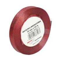 Brewis Wst��ka brokatowa czerwona 20m x 12mm