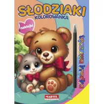 T�czowa kredka. S�odziaki z naklejkami