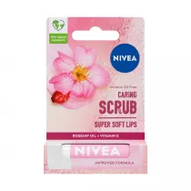 Nivea Caring Scrub peeling do ust Dzika Ra 4.8 g