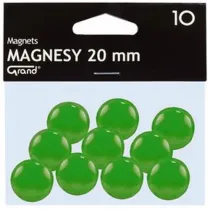 Magnes 20mm zielony