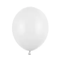 PartyDeco Balony Strong Pastel Pure White 12cm
