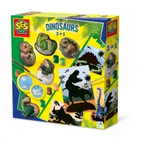 Odlewy gipsowe Dinozaury 2w1 Ses Creative