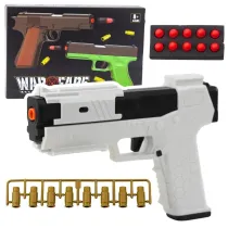 Pistolet na naboje piankowe bia�y LeanToys