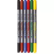 Fibracolor Pisaki Double Point w etui 6 szt.