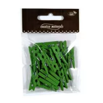 Galeria Hobby Klamerki drewniane zielone 30 mm