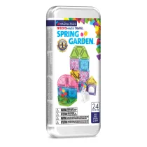 Klocki Magnetyczne microMAGS Spring Garden Travel 24 elementy