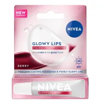 Nivea Glowy Lips balsam do ust z wysok� ochron� SPF 30 Berry 10 ml