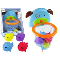 Mini koszyk�wka gumowe pi�ki piesek do k�pieli LeanToys