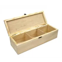 Pudeko drewniane z zamkiem 30x10x8cm