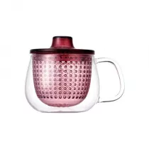 Kinto Unitea Kubek z zaparzaczem do herbaty Czerwony 350 ml