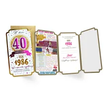 Kukartka Karnet Urodziny 30