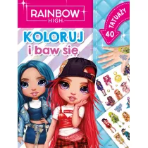 Rainbow High. Koloruj i baw si. 40 tatuay