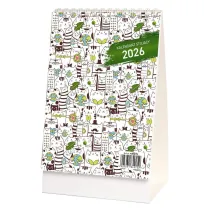 Kalendarz 2026 stojcy koty