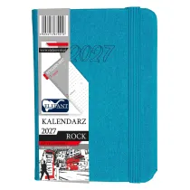 Kalendarz 2027 Rock A7 tygodniowy turkusowy