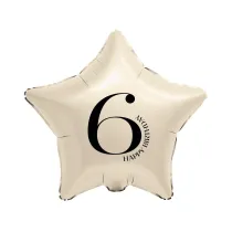 Godan BALON FOL GWIAZDA 6 KREM 44CM GO B/C