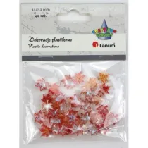 Titanum Dekoracje plastikowe licie klonu 11x12mm 40 szt