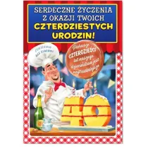 Trend Kartka okoliczno�ciowa Urodziny 40 MF18
