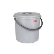 Curver wiadro  z pokrywk szare