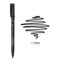 Staedtler Foliopis wodoodporny Lumocolor M czarny 1.0 mm