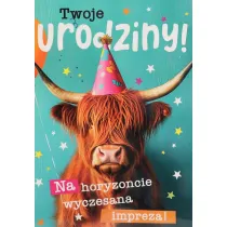 Karnet okazjonalny B6 z kopert� Urodziny PAN DRAGON KB6HOLO-03