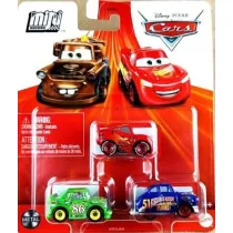 Cars Auta Mikroauta 3-pak Mattel