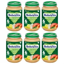 BoboVita Jabka i winogrona z kaszk mann po 6 miesicu zgrzewka (09.05.2025) 6 x 190 g