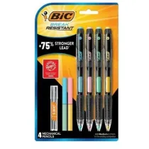 Owek mechaniczny + wkady + gumka 4szt BIC