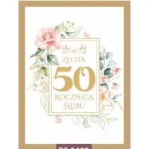 Art Nuvo Karnet 50 rocznica �lubu, z�ota RS 0450