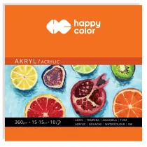 Happy Color Blok do akrylu Art, 15x15, 360g, 10 arkuszy