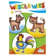 Kolorowanka z naklejkami. Weso�a wie�. Kot, kogut