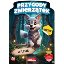Przygody zwierztek w lesie z naklejkami